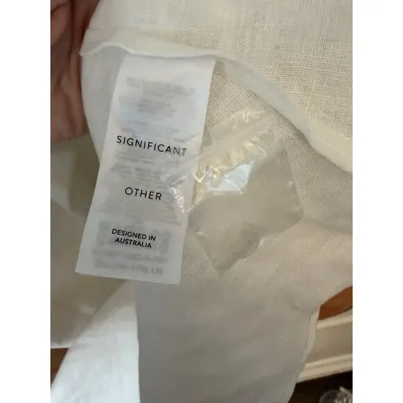 Significant Other Parisa Placed Floral Strapless 100%Linen Maxi Dress Size 6 NEW - Picture 14 of 15